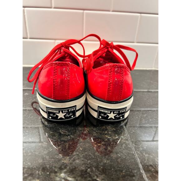 Converse Chuck 70 Ox Unisex Patent Trainers Shoes 162442C Red Size M5.5/W7.5 - Picture 5 of 11